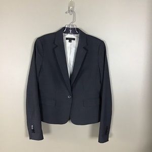 Ann Taylor, Sz 2, Grey Menswear style wool blend.